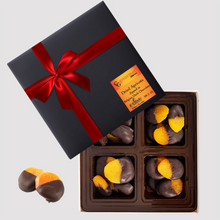 Load image into Gallery viewer, Gift Box of Belgian Dark Chocolate Dipped Dried Apricots, 5 OZ