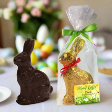 Load image into Gallery viewer, Easter Gourmet Dark Chocolate Bunny Gift Bag - 8 OZ - 8 in tall | Made with Belcoalde