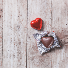 Load image into Gallery viewer, Valentine&#39;s Day Gift Bag of Belgian Milk &amp; Dark Chocolate Hearts - 10 chocolates