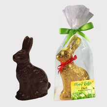 Load image into Gallery viewer, Easter Gourmet Dark Chocolate Bunny Gift Bag - 8 OZ - 8 in tall | Made with Belcoalde