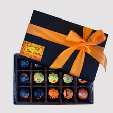Load image into Gallery viewer, Halloween Artisanal Chocolates Gift Box - 15 Chocolates