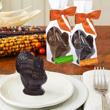 Load image into Gallery viewer, Thanksgiving Gourmet Milk and Dark Chocolate Turkey Favors, 4-pack - 12 OZ