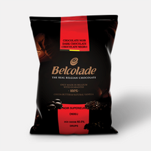 Load image into Gallery viewer, Belcolade Belgian Dark 60.5% Chocolate Noir Superieur | Bulk couverture 11LB/ 5KG | Ice Packs + Insulation