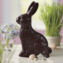 Load image into Gallery viewer, Easter Gourmet Chocolate Bunny Gift Bags | 4-pack Milk and Dark | 3D, with 4 Chocolate Eggs each | Gift Bag - 3 in tall