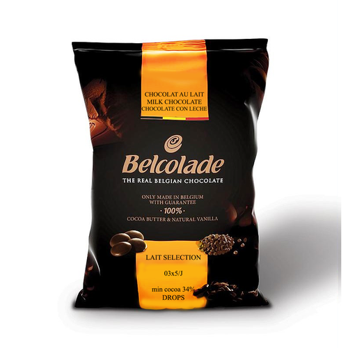 Belcolade Belgian Milk Chocolate | Lait Selection 34% Bulk (11LB/ 5KG)